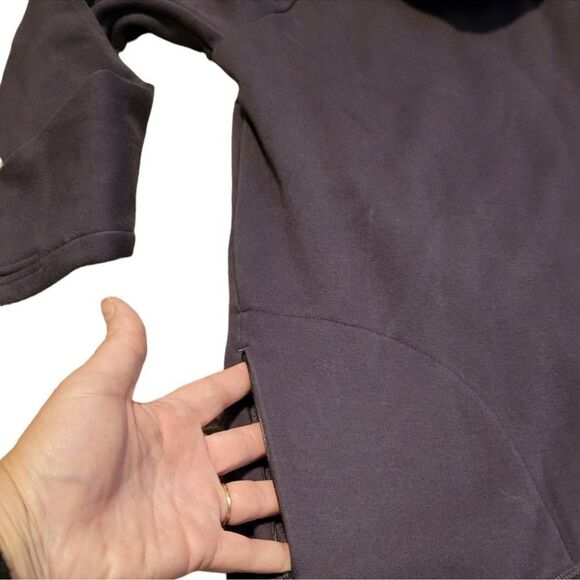 Athleta Regal Plum Cozy Karma Asym Pullover Purple MT Tall - Picture 5 of 6